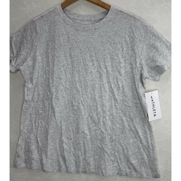 Athleta Women's Daily Crew Tee T-Shirt Gray NWT Size 1X - Picture 2 of 7